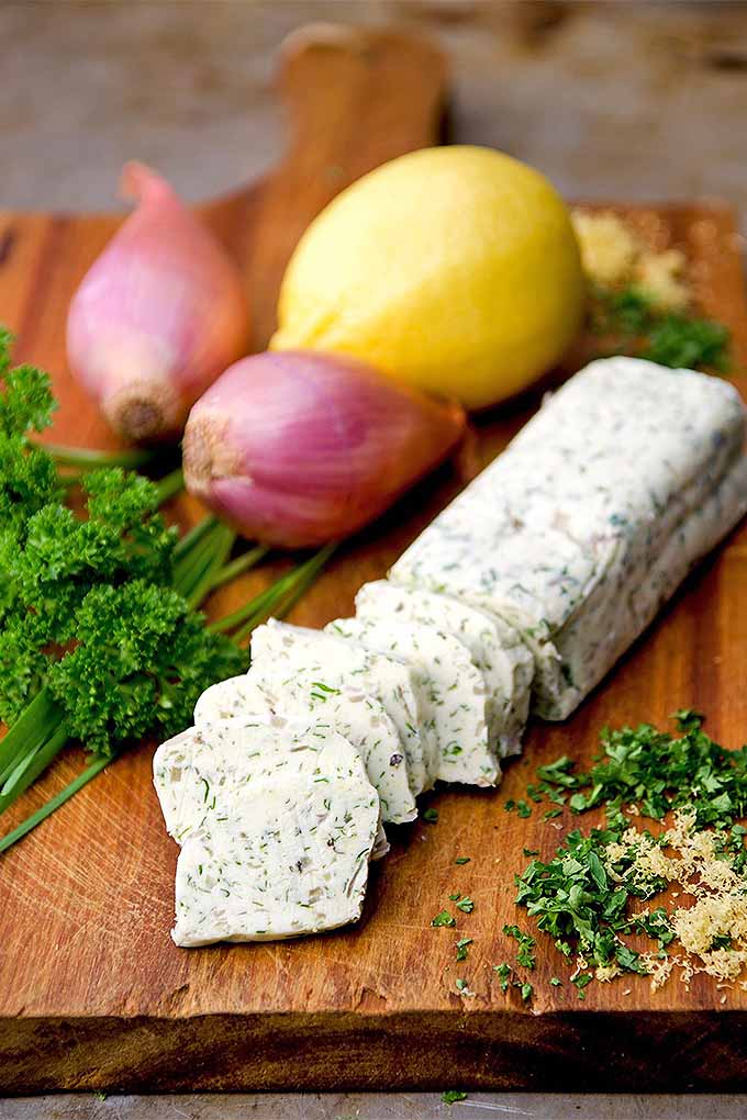 Make your own flavor-packed compound butter with fresh herbs, shallots, and lemon zest. Parsley grown in the herb garden makes a tasty addition: https://gardenerspath.com/plants/herbs/grow-parsley/