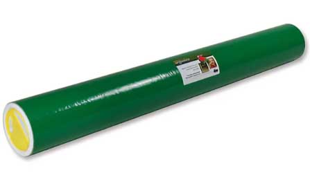 A green tube designed for dispensing milky sport, fertilizer, and powdered pesticides.