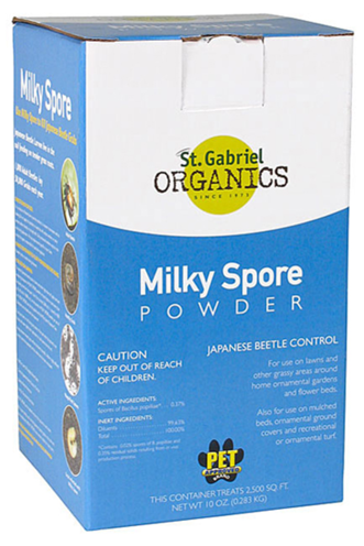 A box of milky spore powder.