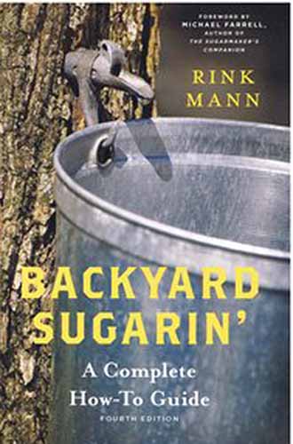 A close up of the cover of the book "Backyard Sugarin'" isolated on a white background.