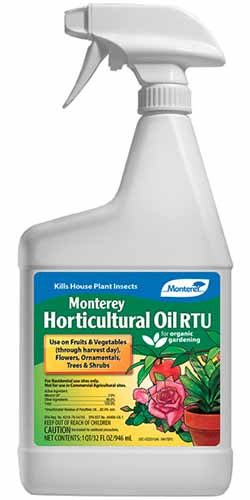 A vertical image of Monterey's ready-to-use horticultural oil in front of a white background.